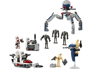 LEGO® Star Wars™: Clone Trooper™ & Battle Droid™ Battle Pack (75372)