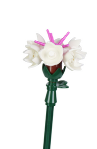 White Cornflower - 2 Buds