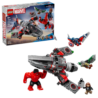LEGO® Marvel Captain America vs. Red Hulk Battle (76292)