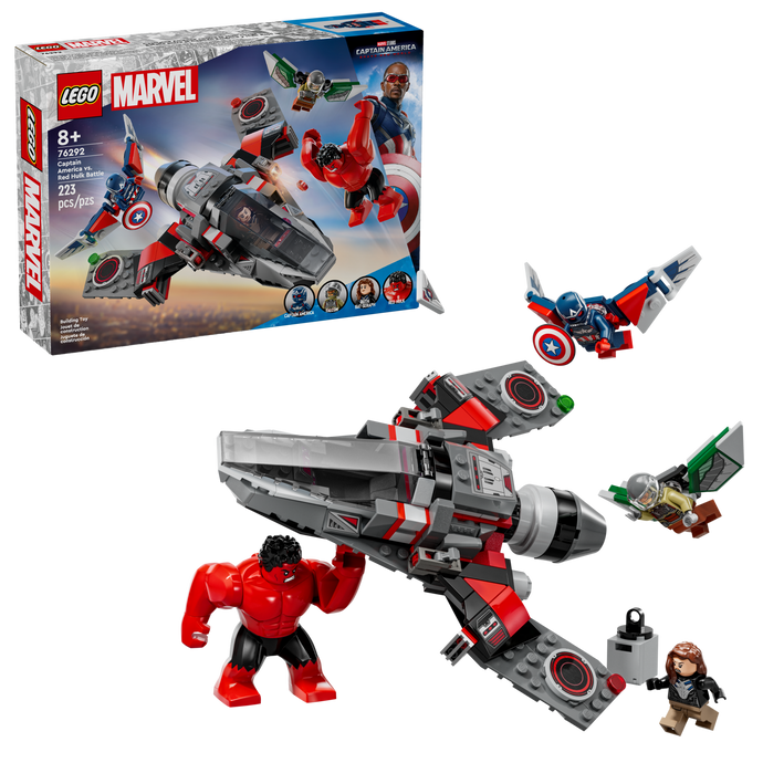 LEGO® Marvel Captain America vs. Red Hulk Battle (76292)