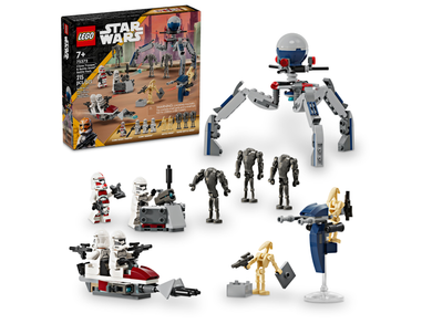 LEGO® Star Wars™: Clone Trooper™ & Battle Droid™ Battle Pack (75372)