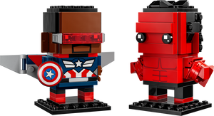 LEGO® BrickHeadz: Captain America & Red Hulk Figures (40668)